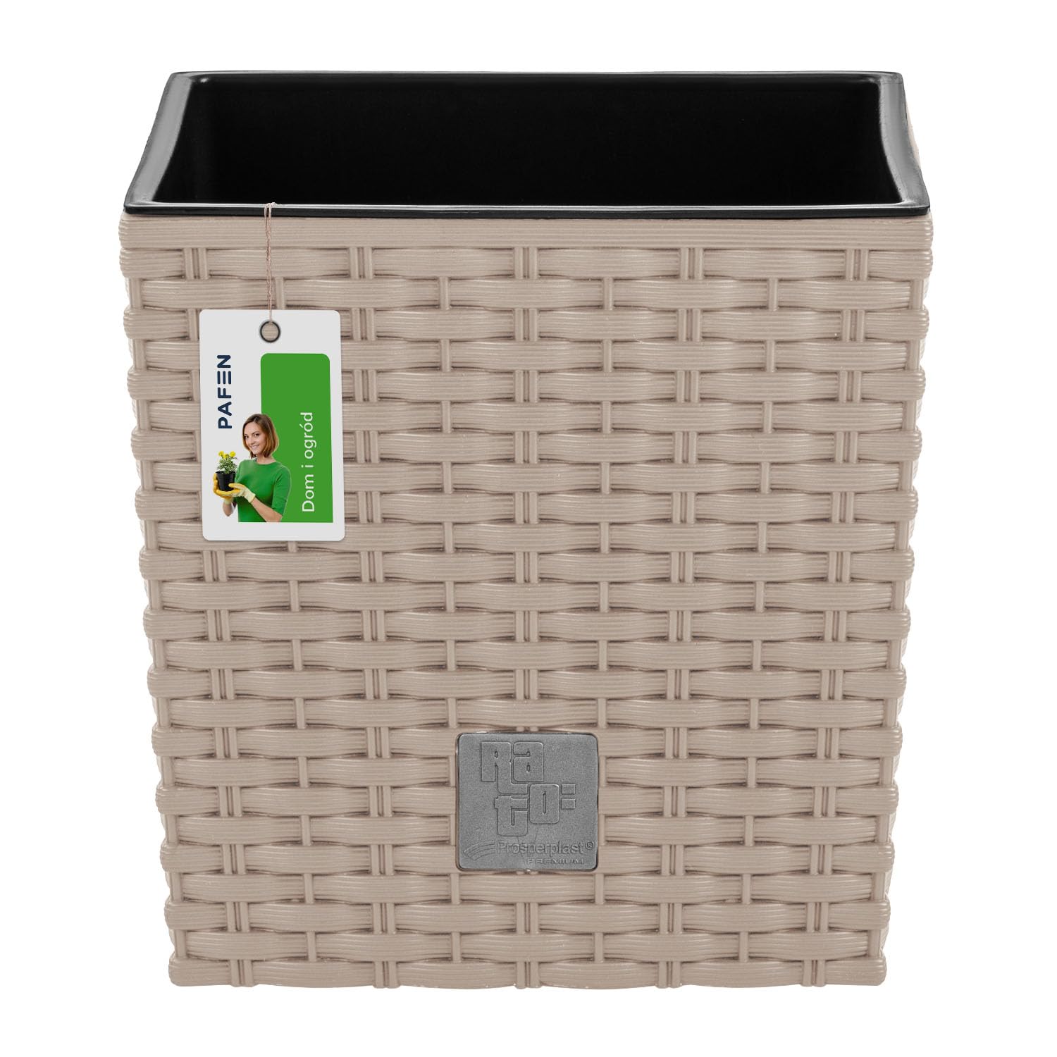 Vaso da fiori rotondo KADAX - Vaso da fiori decorativo con inserto