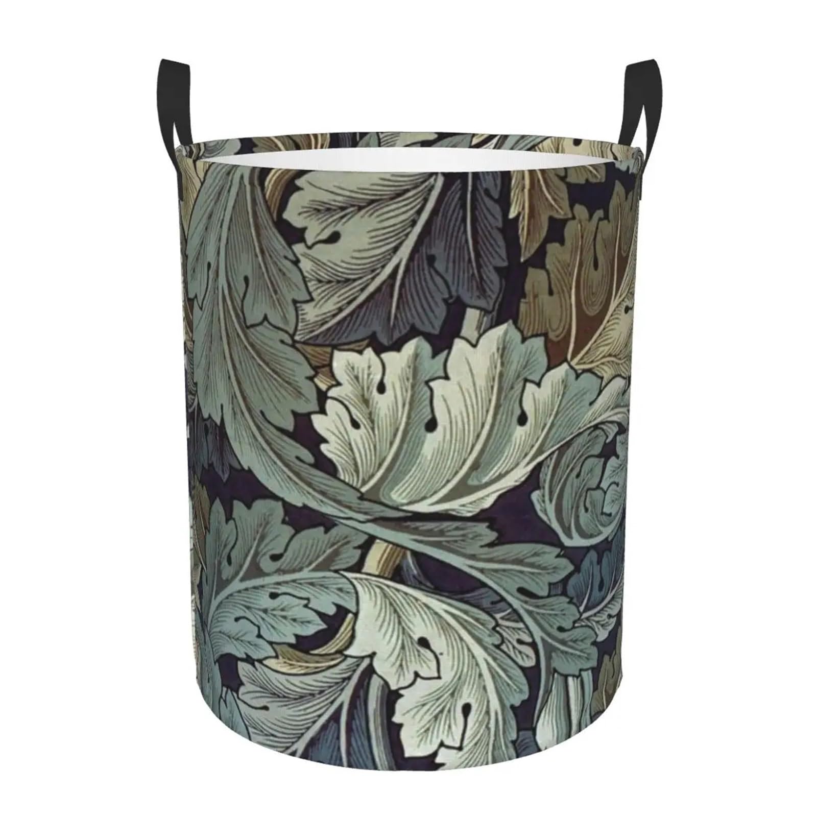Fabric laundry hamper Laundry Basket Collapsible Floral Textile Pattern Hamper Organizer Storage Bins for Family(Color2,50x40 cm)