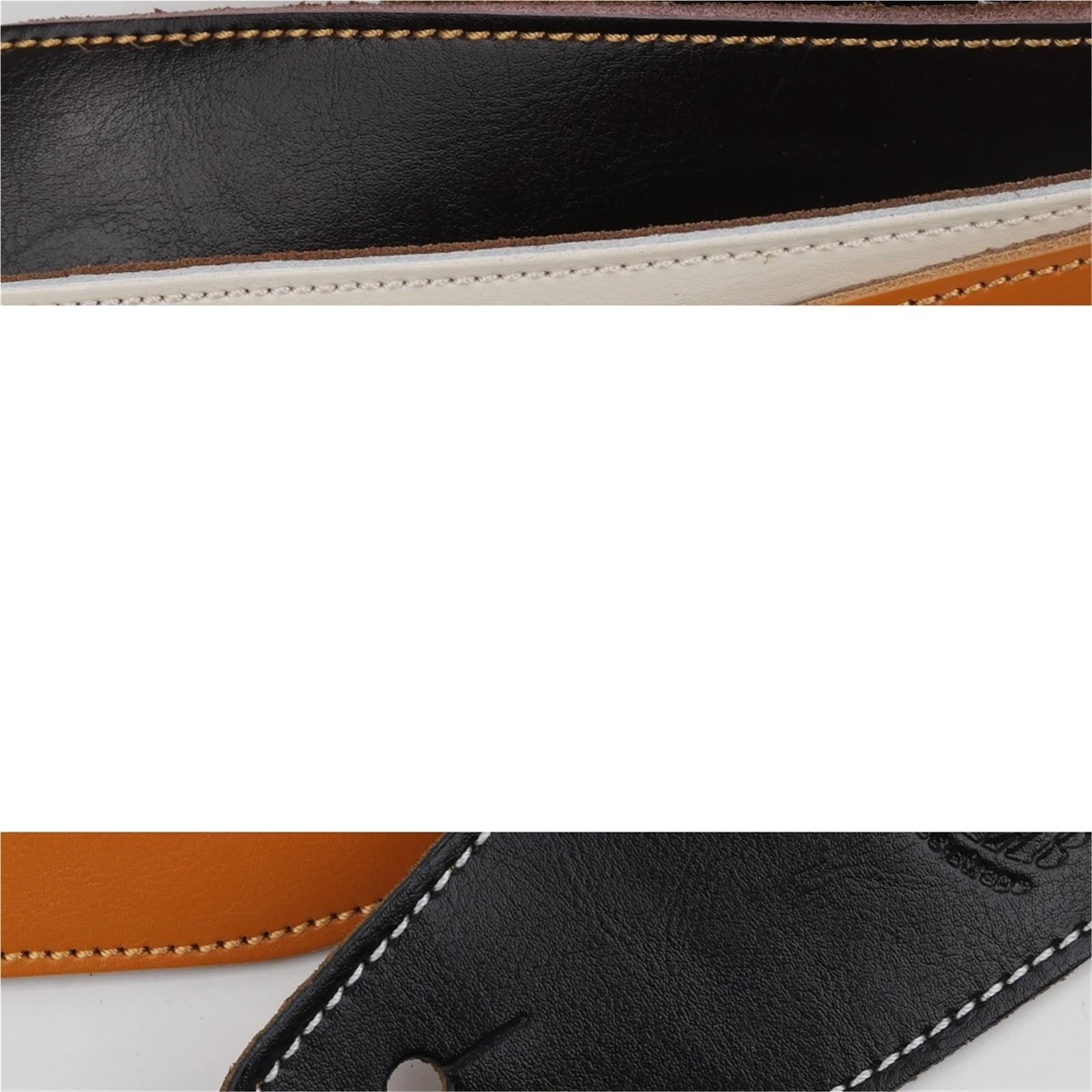 Correa ajustable de cuero genuino for guitarra acústica, eléctrica y bajo. Accesorios for Para Guitarras Bajas
