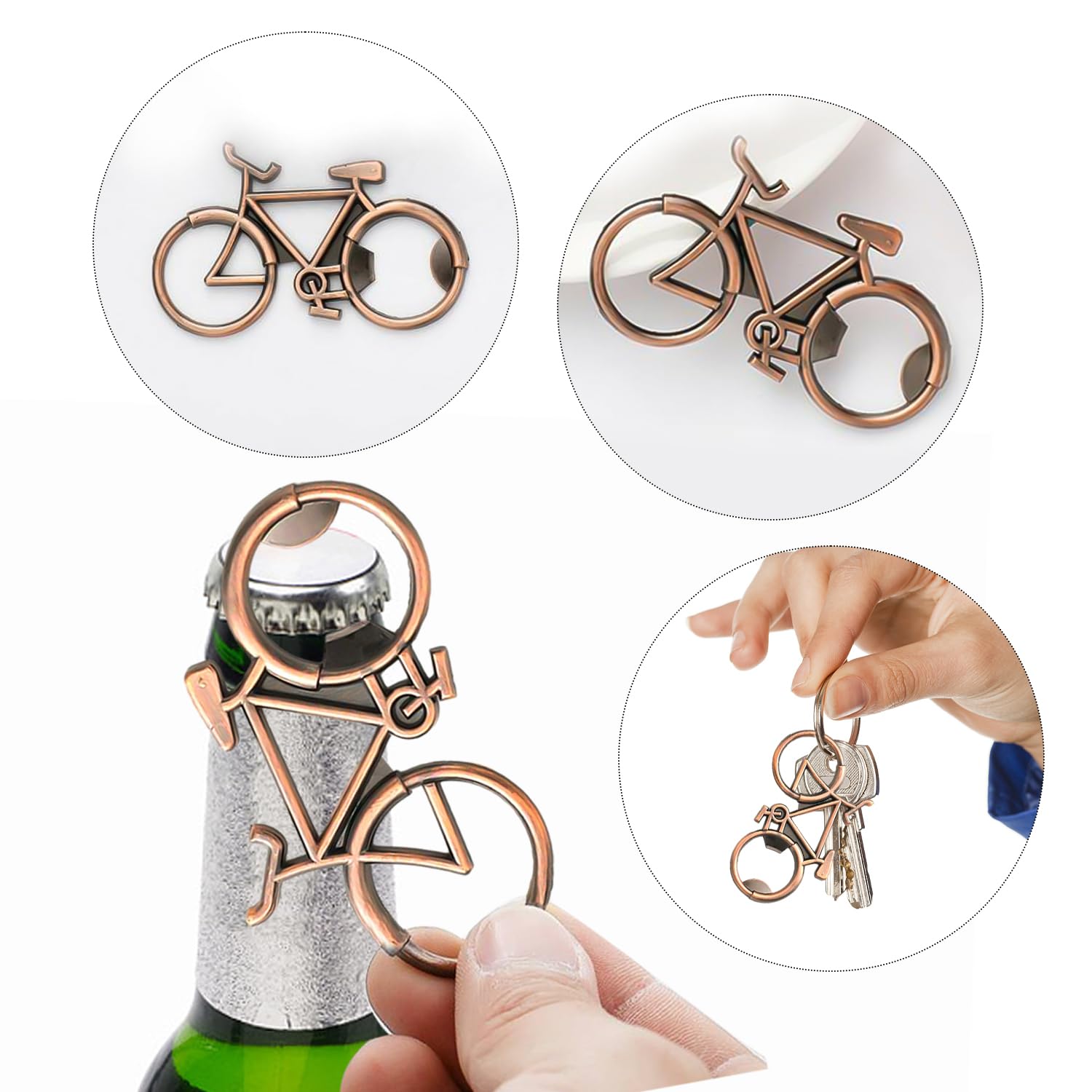 1 Stück Fahrrad-Bierflaschenöffner, Bierflaschenöffner, Korkenzieher- Flaschenöffner, personalisierter DIY-Flaschenöffner für Bar, Restaurant, Küche, Camping Küche, Haushalt & Wohnen