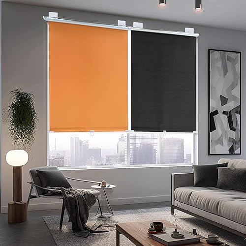 Miniatura 5 de Persianas opacas con ventosa, persianas enrollables retráctiles, cortinas ligeras de filtrado de luz, 12 tamaños, persianas enrollables temporales