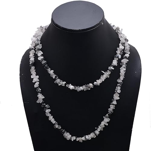 Miniatura 8 de Gems Valley Cuentas de grava de piedras preciosas naturales hebra de chips curativos de amatista para collar cuentas de amatista de 5 a 0315in 34