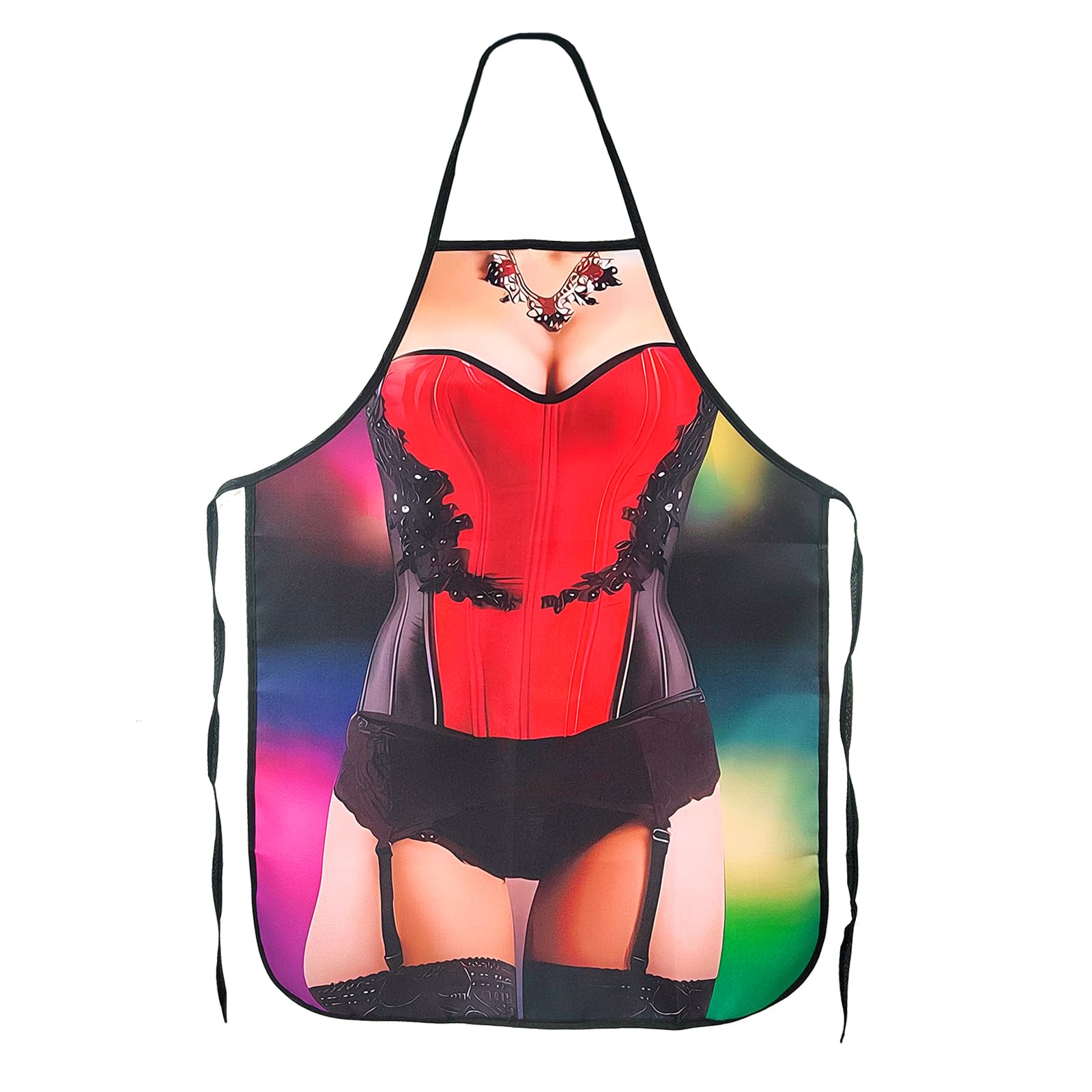 EQLEF delantal cocina mujer sexy delantal barbacoa fiesta broma regalos regalos divertidos regalos para mujeres