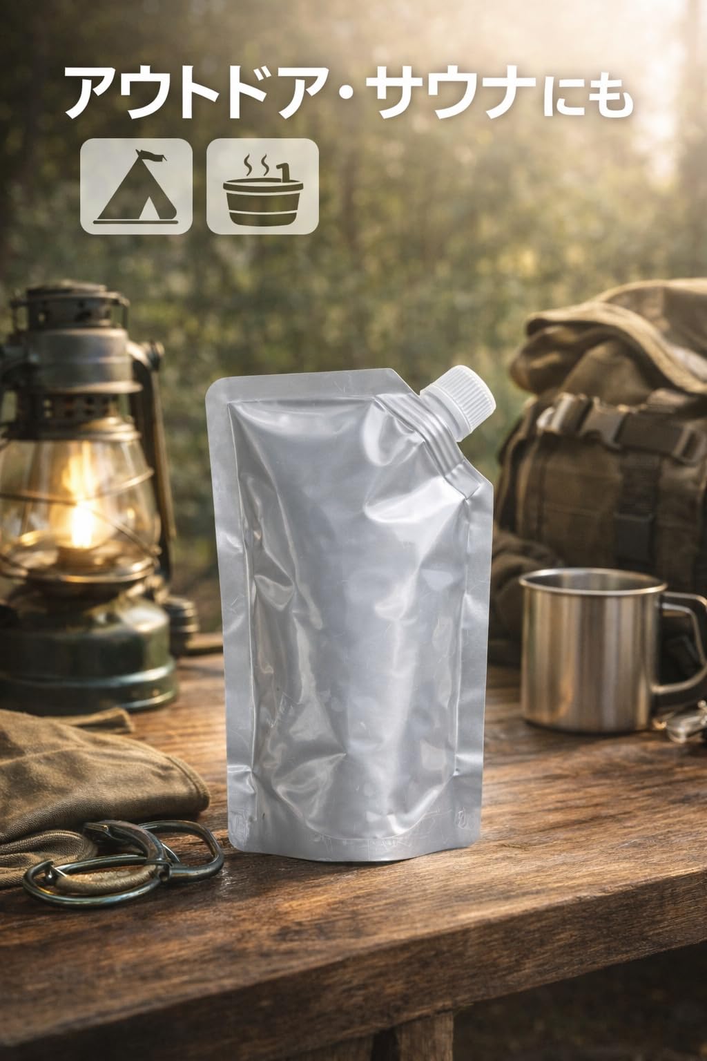 アルミ製シルバーパウチ　500パック Amazon｜BLOOM SPIRITS 詰め替え容器 アルミ蒸着 パウチ 500ml 斜め口