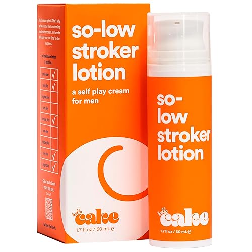 Hello Cake So-Low Stroker Loción - Below the Belt Crema Solo para Hombres, Ingredientes Hidratantes Naturales, Aceite de Coco, Aceite de Aguacate,