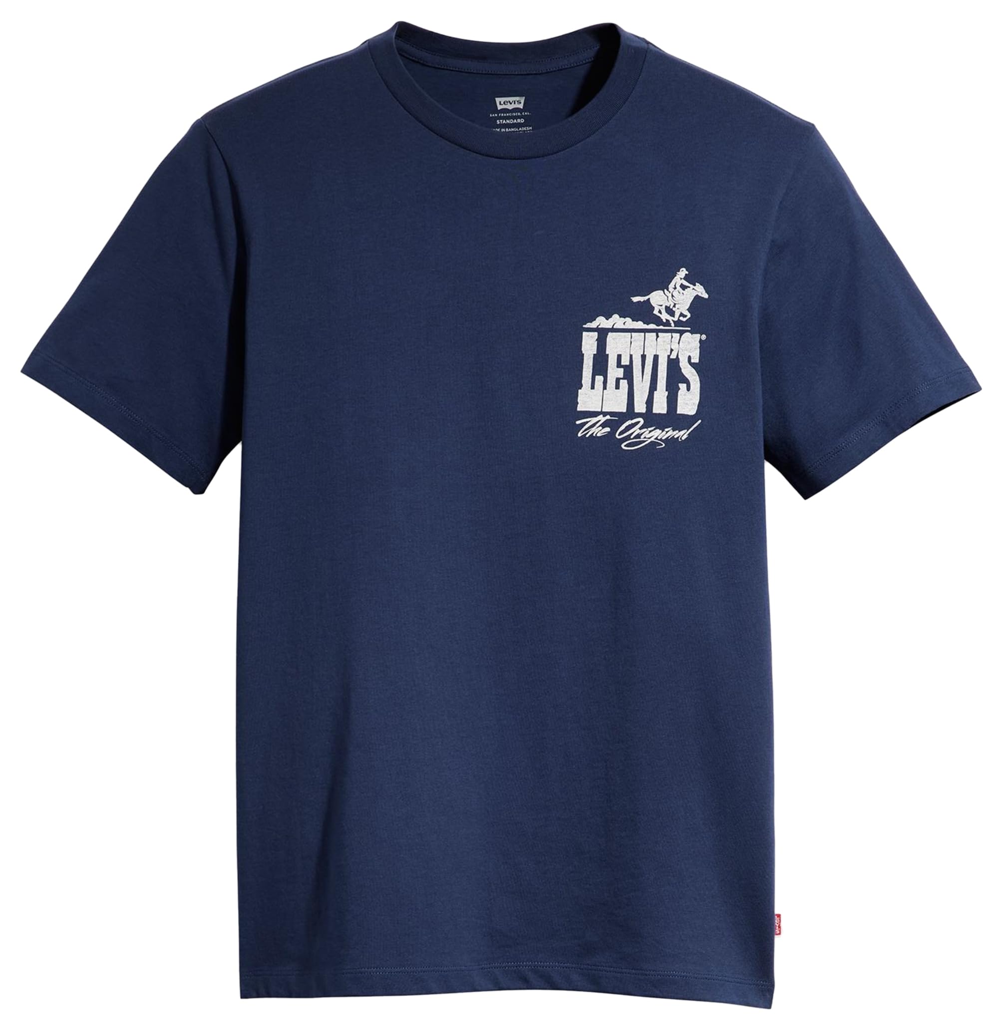 Levi's Men's Graphic Crewneck Tee T-Shirt, Western Logo Naval Academy, XS