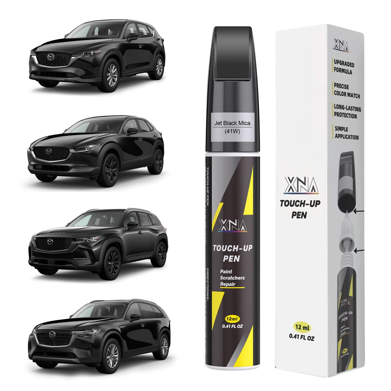 XNA Jet Black Mica(41W) for Mazda Touch Up Paint