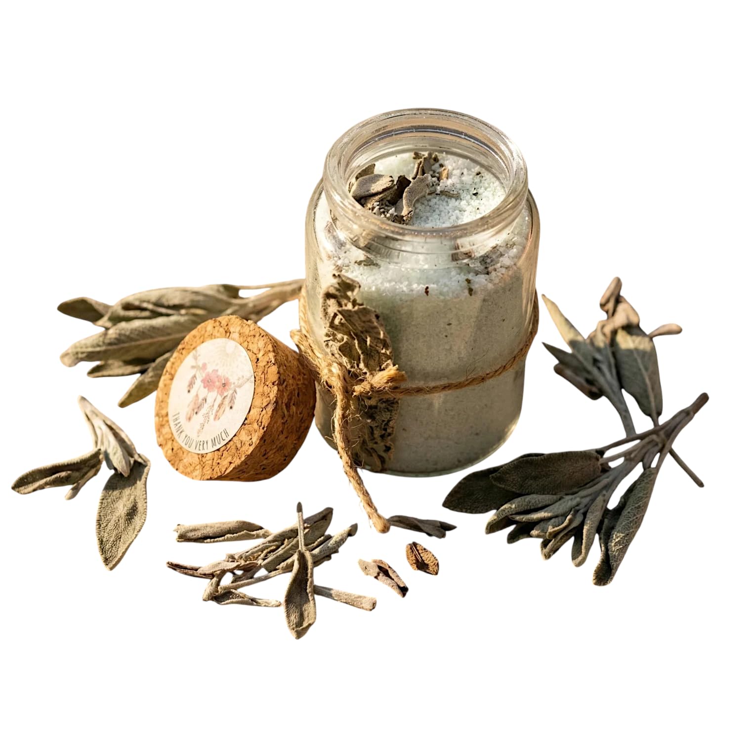 Bougie de sable Sauge Ambre Essences Agape pour purification