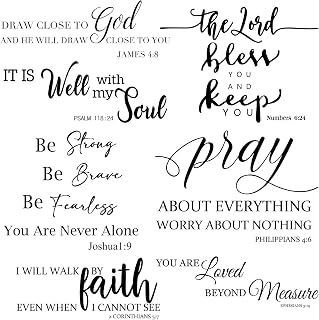 BBTO Bible Verse Stickers Peel & Stick,Be Brave