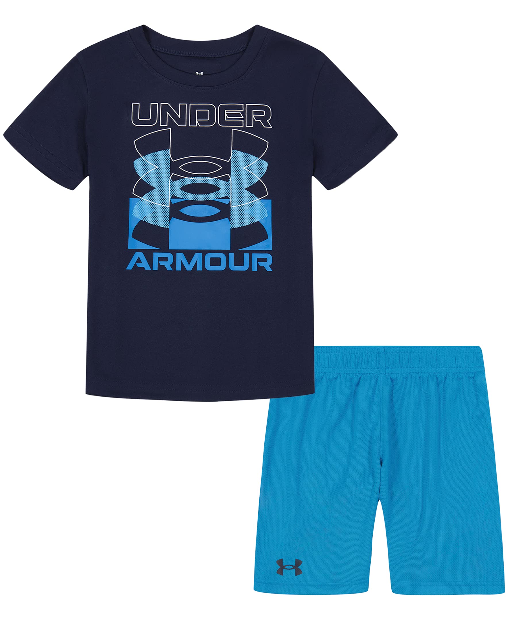 Under Armour Short Sleeve Tee And Short Set, Lightweight And Breathable Set T-shirt e Short Uomo (Pacco da 2)