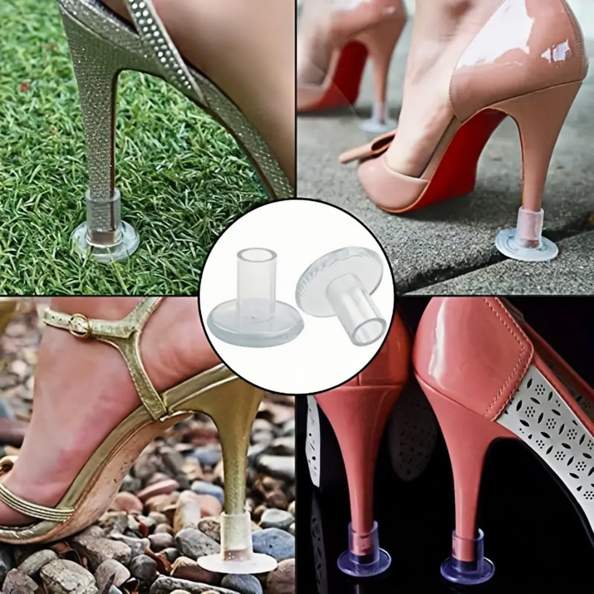 12 Pares Protector De Tacón Alto Tapones Para El Talón Protector De Talón Cubre Talón Tapones Salvadores De Tacones Zapatos De Mujer Con Tacones Funda Accesorios Para Zapatos Blanco Tamaños XS S M L