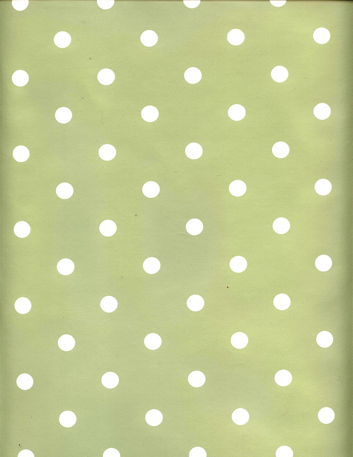 Karina Home Sage Green Dotty Pvc Wipe Clean Tablecloth (140Cm X 140Cm)