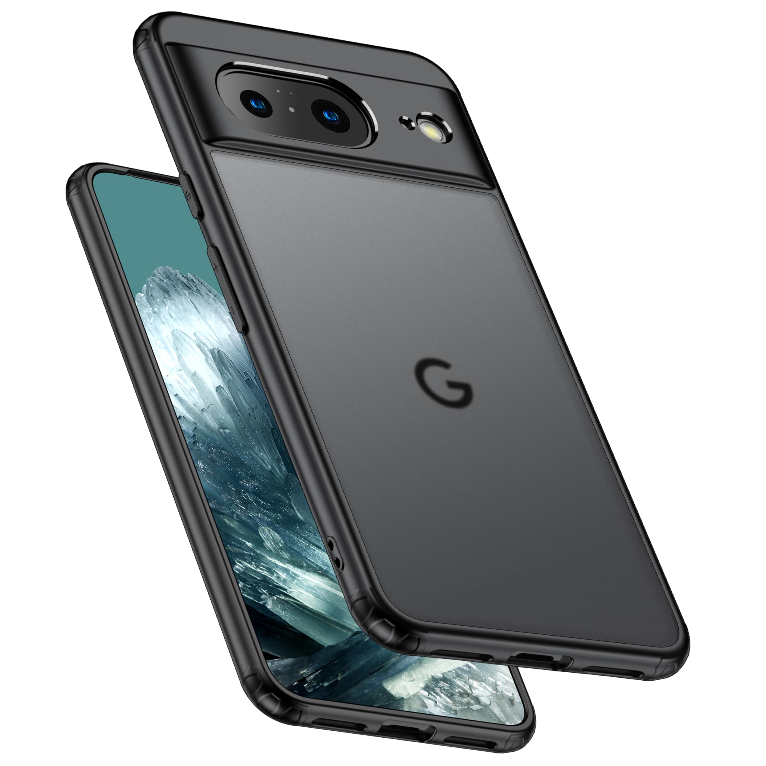 Case Collection for Google Pixel 8 Phone | Anti-Yellowing Hybrid Cover | Soft TPU and Hard PC Shockproof Cases - Compatible with Pixel 8 Case