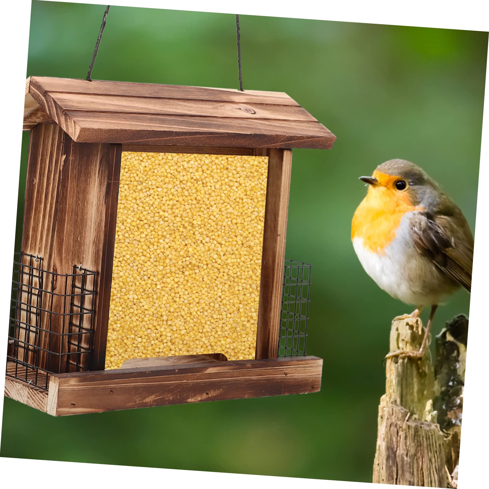BESPORTBLE Mangiatoia Per Uccelli Da Esterno Strumento Per Lalimentazione Degli Uccelli Mangiatoia Per Uccelli Da Appendere Allesterno Elegante Decorazione Da Giardino