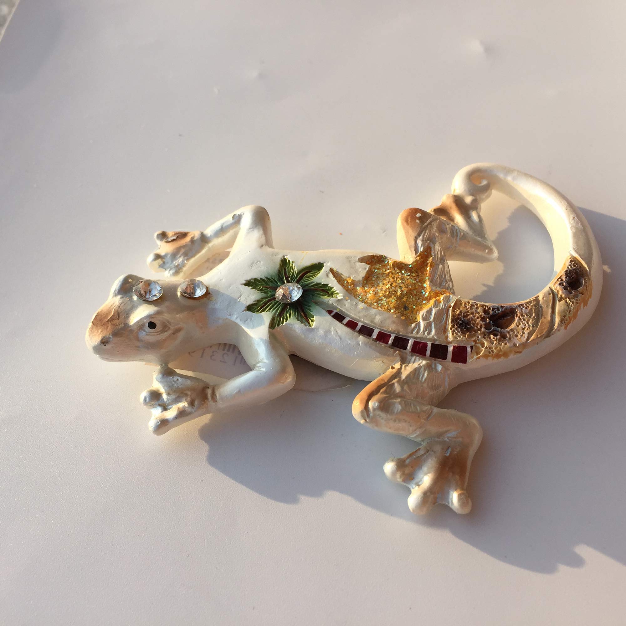 Magnete Frigorifero 3D Lucertola Fuerteventura: Souvenir Spagna Artigianale, Regalo Turistico In Resina