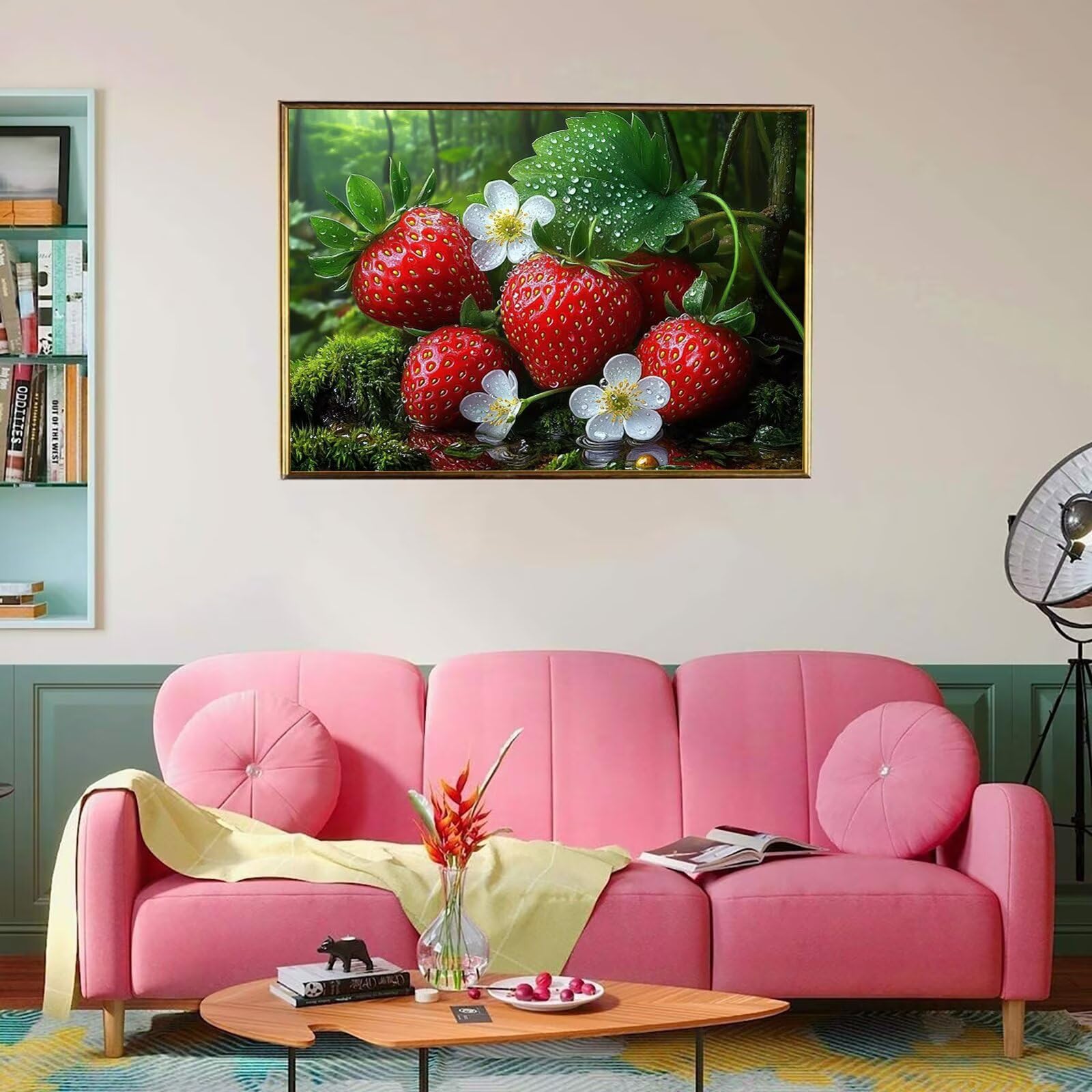 Puzzle leśne 1500 elementów, trudne puzzle, drewniane puzzle dla całej rodziny, zestaw "zrób to sam", dla dorosłych, nadają się jako dekoracja ścienna i prezenty dla kobiet, temat: truskawka, 8p-717