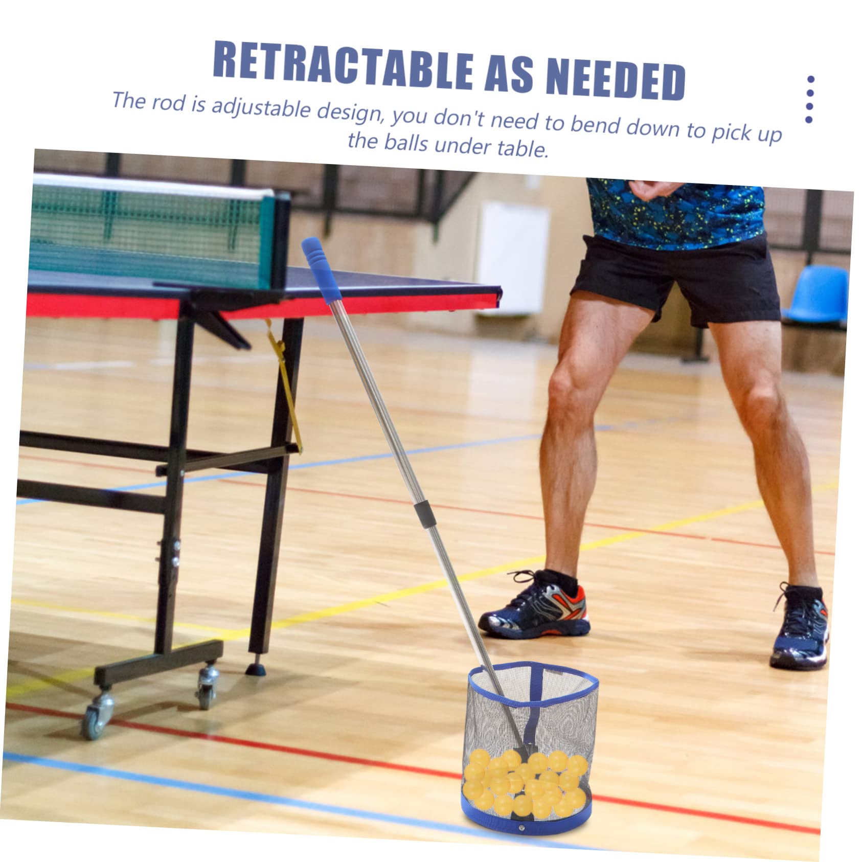 Rete Raccoglipalline da Ping Pong Tavolo Capacità 120 Pezzi di Alluminio | Rete Ping da Tavolo per Palline da Ping, per Allenamento di Tennis Tavolo, Accessorio da Raccolta Colore Casuale
