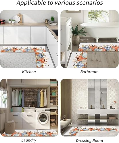 Miniatura 10 de Tapete de baño de otoño para bañera, tapete antideslizante de secado rápido y absorbente, de tierra de diatomeas, para fregadero de cocina, lavable,