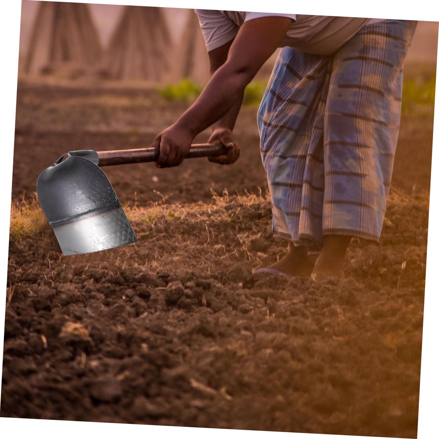 Hemoton Heavy Duty Handheld Hoe Tool Durable Weeding Rake for Gardening Vegetable Digging and Landscaping for Backyard Weeding Tasks