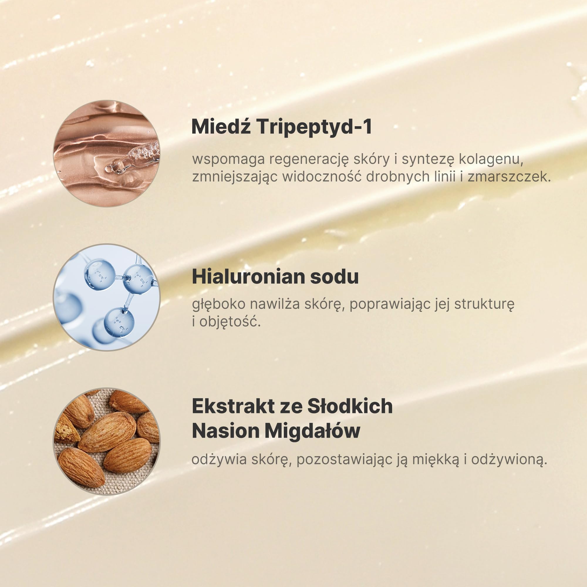 [Mizon] Krem Peptydowy (50ml) nawilżenie z białkami, aminokwasami, elastyną i kolagenem, pielęgnacja zmarszczek, kosmetyki koreańskie (Peptide Ampoule Cream)