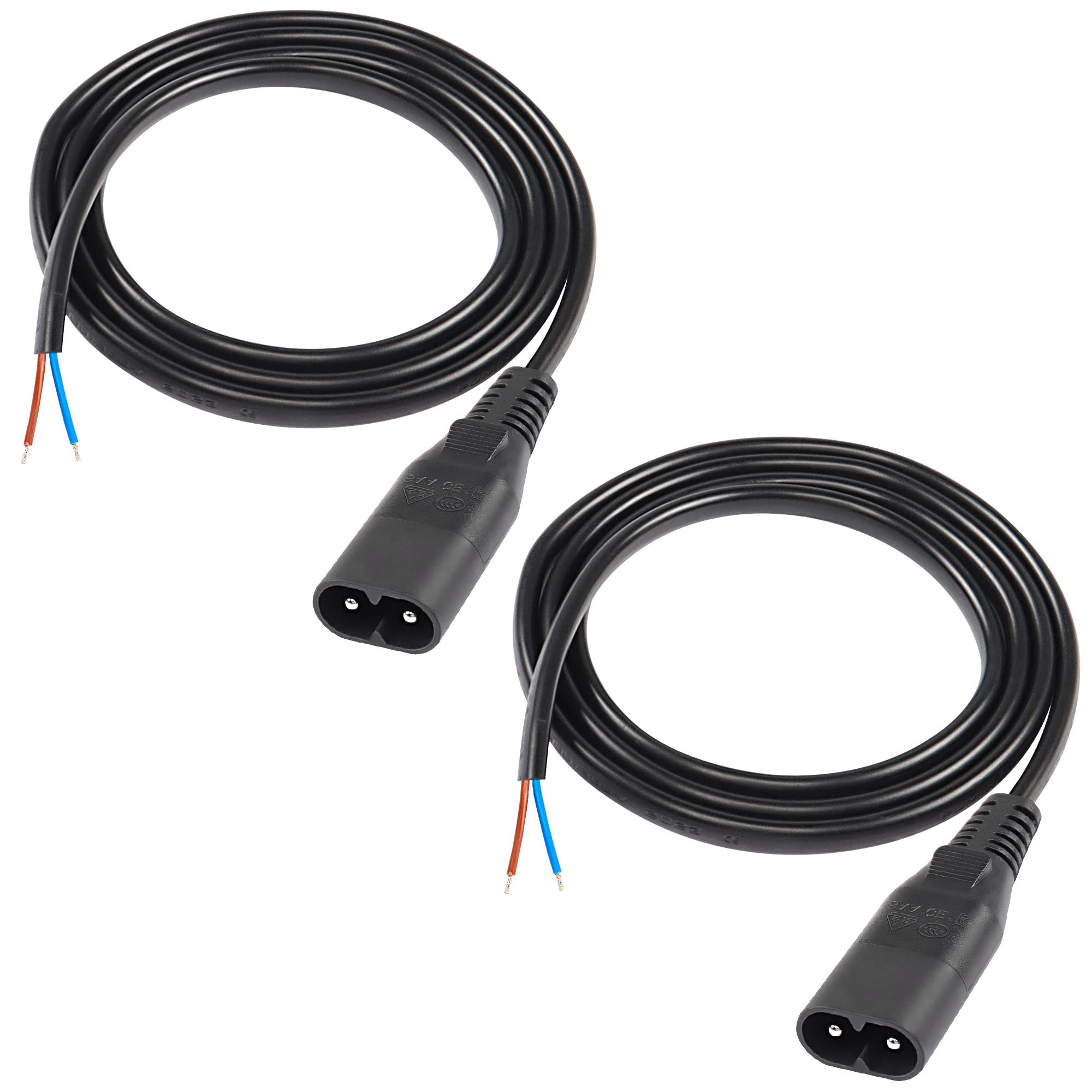 Amazon.com: MEIRIYFA IEC320 C8 Power Cable Pigtail Cord,C8 Male