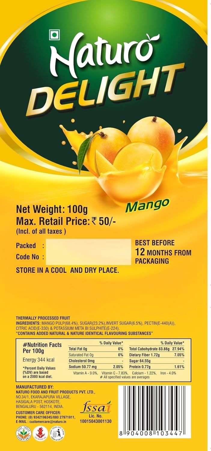 Naturo Mango Delight 100g Amazon.in Grocery & Gourmet Foods