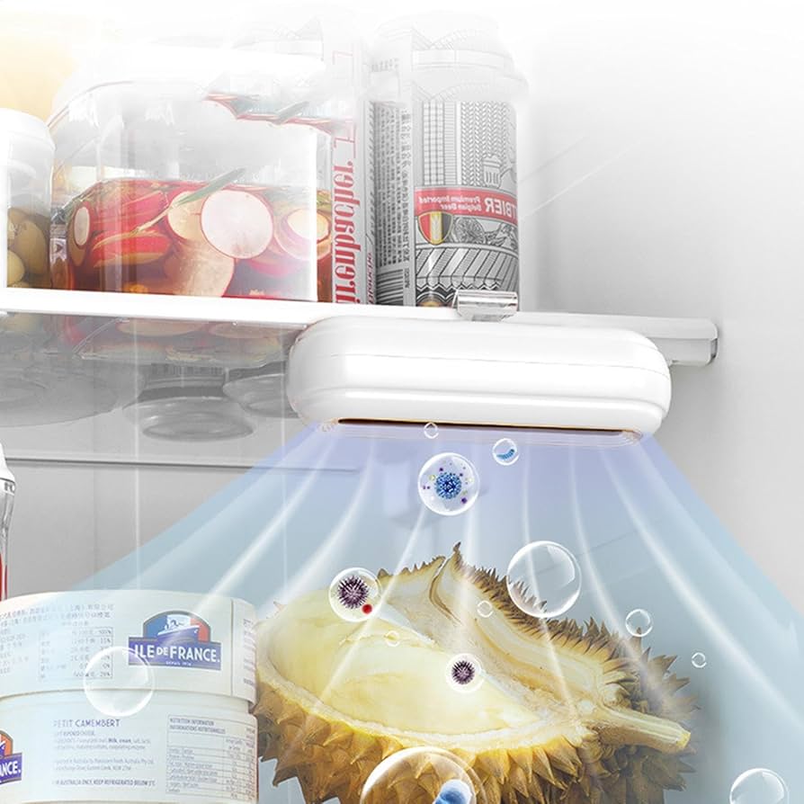 充電式臭いと細菌を除去 冷蔵庫用消臭剤 O3テクノロジー 充電式臭いと細菌を除去 冷蔵庫用消臭剤 O3テクノロジー