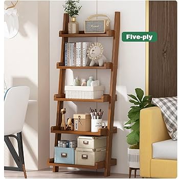 Amazon.com: OWKAY Solid Wood Bookshelf Multi-Level Shelves