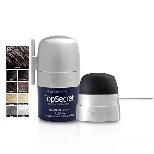 Miniatura 8 de Top Secret Aplicador de fibras de construcción para engrosar el cabello incluido, relleno de cabello natural e indetectable para hombres y mujeres,