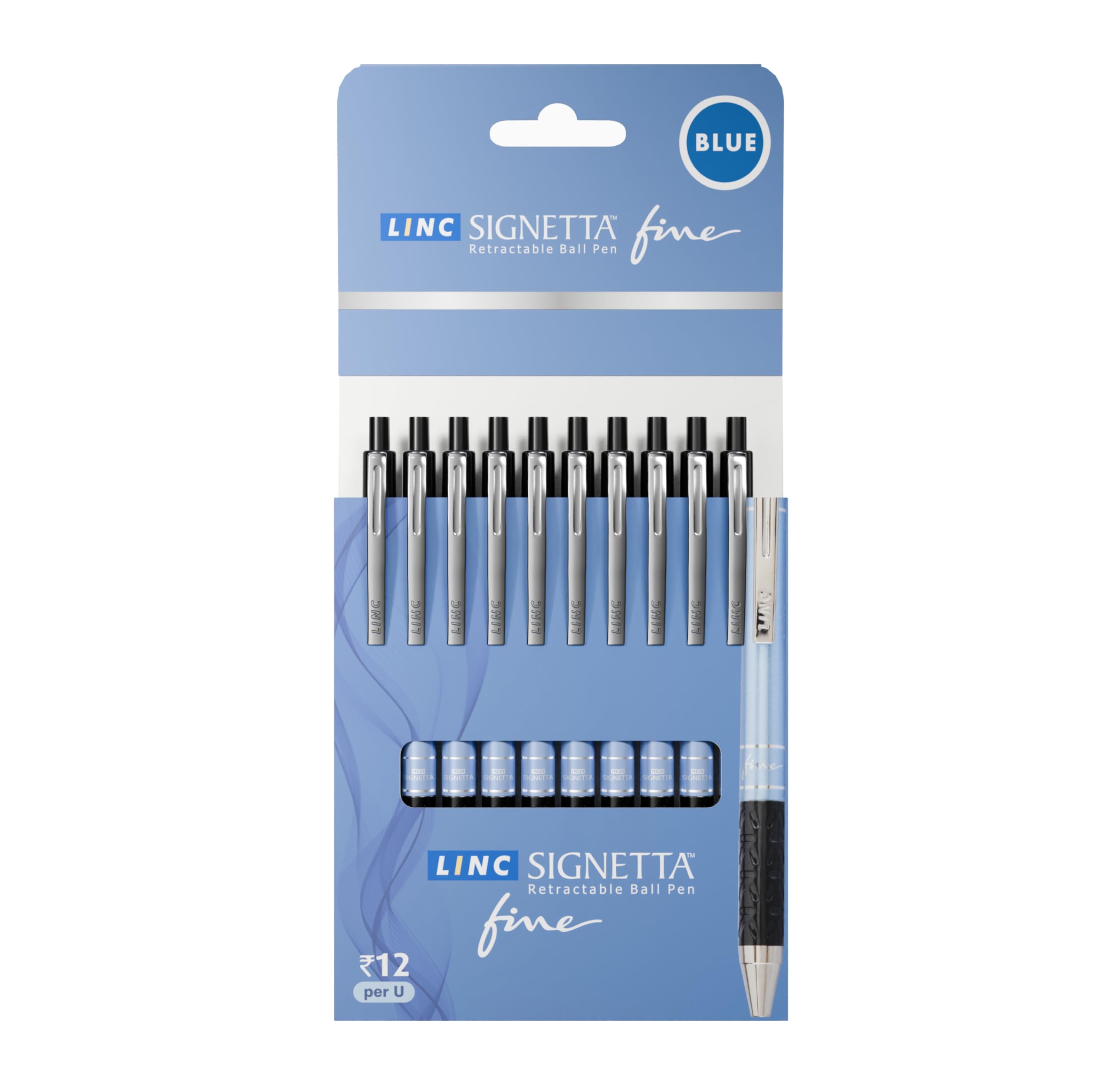 Signetta Fine 0.7mm Ball Pen | Blue | Pack of 10