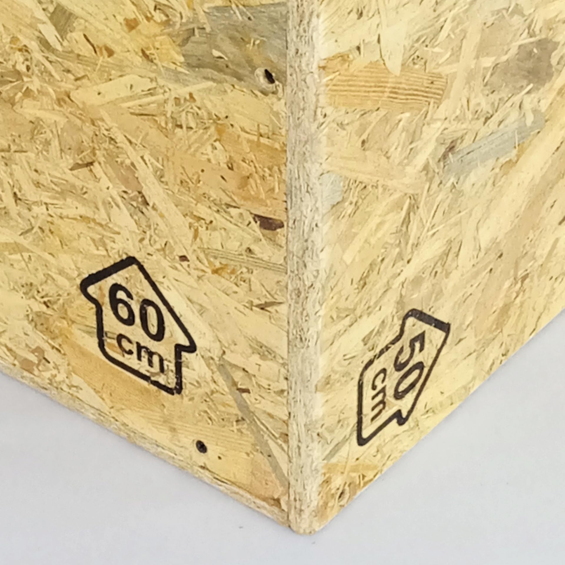 BeckerTechnik Vario-Box Sprungkiste, 3 in 1 Plyo-Box aus OSB-Holz-Platten 50 x 60 x 70 cm, belastbar bis 240 kg, plyo Box, Sprungbox, Jump Box, Sprungkasten, plyobox