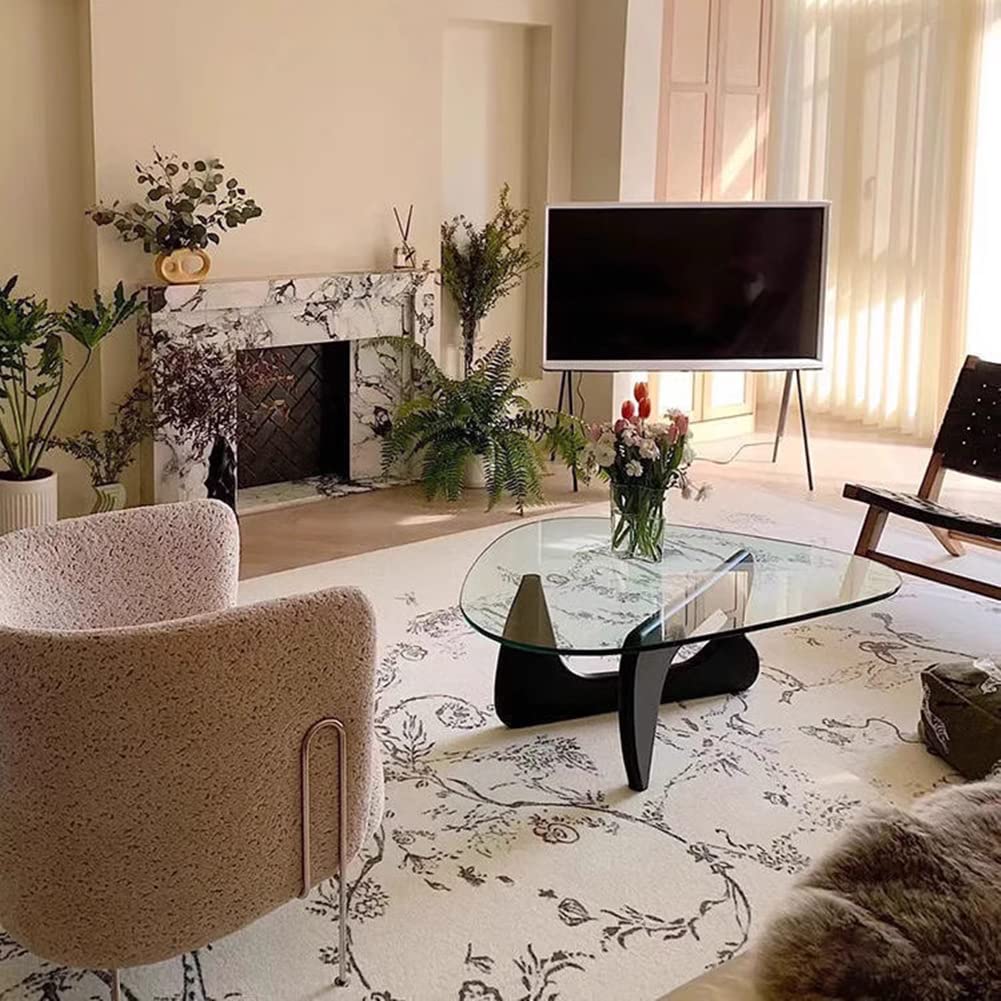 【美品】トライアングル型のガラステーブル Amazon.co.jp: OTTOSON モダン トライアングル コーヒーテーブル