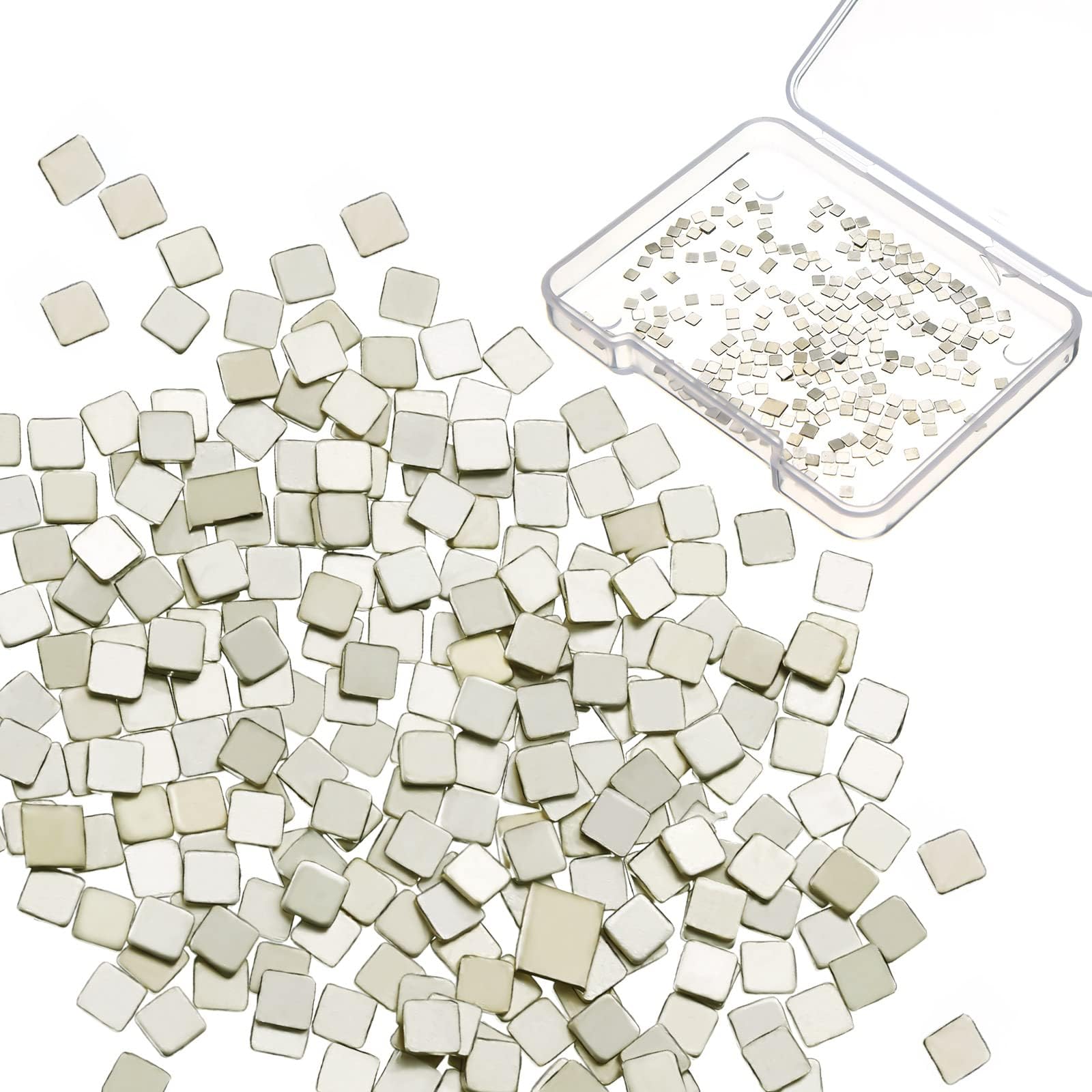 Moxweyeni 3 Grams Silver Chip Solder Jewelry Precut Chips Solder Flux Ultra Tiny Medium Density Easy Solder for Jewelry(2 x 2 mm, E Solder)