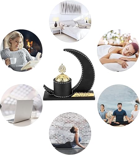 Miniatura 7 de WURUIYANH Bakhoor - Juego de quemador de incienso, incienso de resina de incienso, quemador de incienso de carbón, para yoga, spa, aromaterapia,