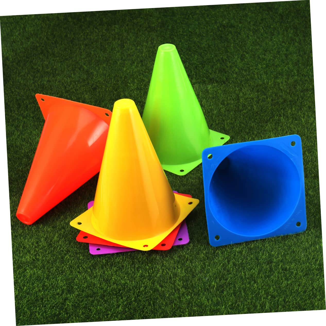 24piezas Conos De para Entrenamiento De Fútbol Plástico Forma De Cono Equipo Deportivo para Futebol Cones De Entrenamiento De Fútbol para Herramientas Auxiliares