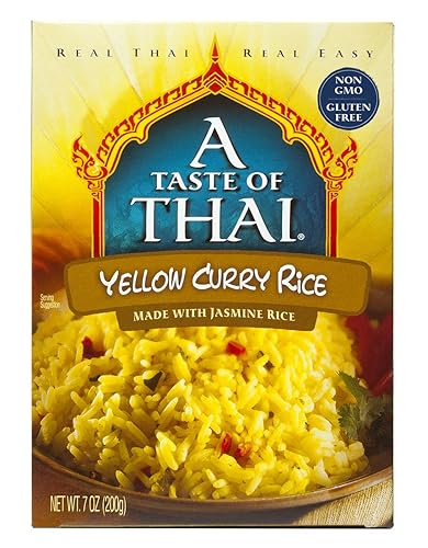 Vista 21 de A Taste of Thai Arroz con ajo y albahaca, paquete de 6 unidades de 6.7 onzas, arroz jazmín instantáneo con sabor a especias tailandesas clásicas