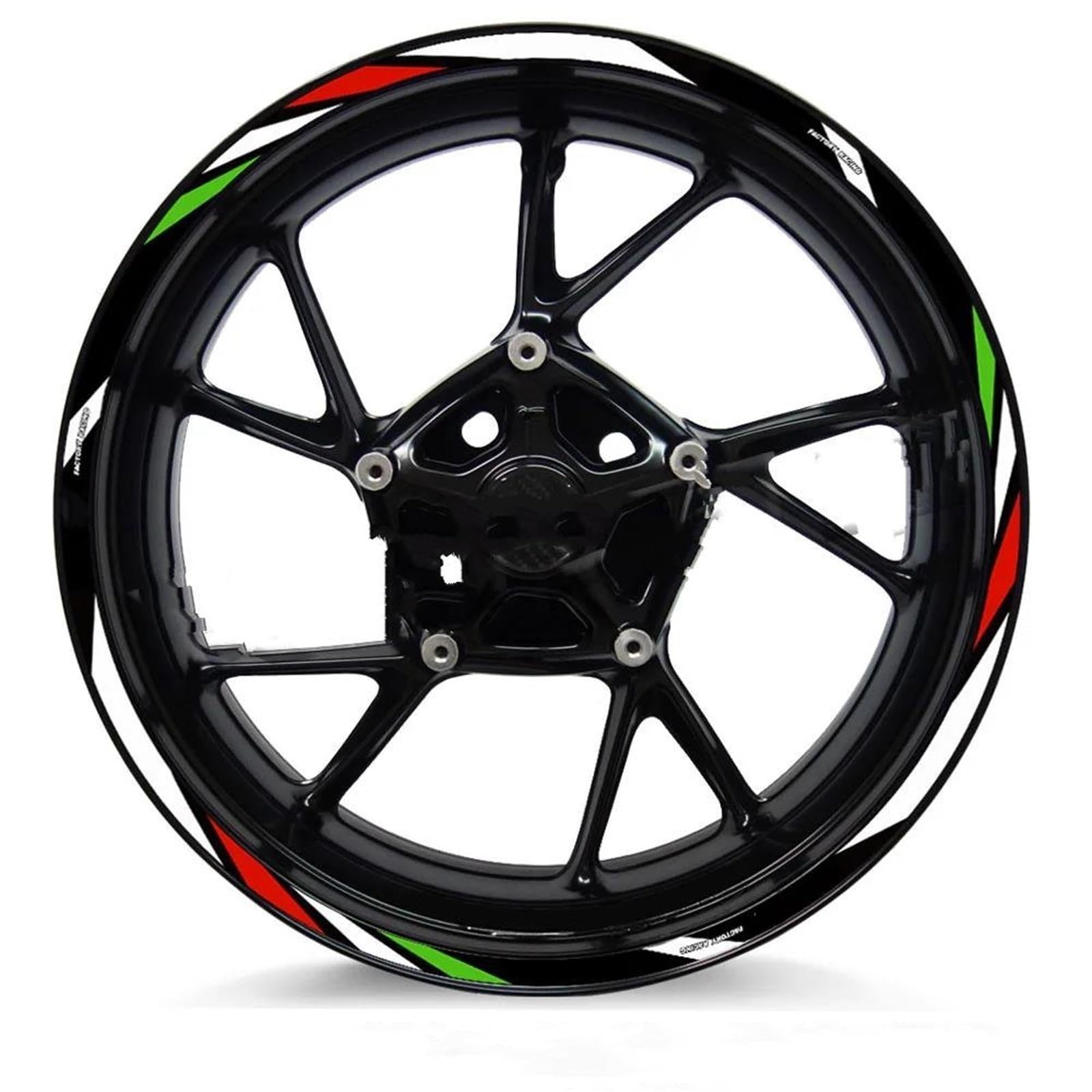 Stickers Motorcycle Wheel Stickers Reflective Decorative Rim for Tuono V4 1100 RSV4 RS150 250 660(Style 6)