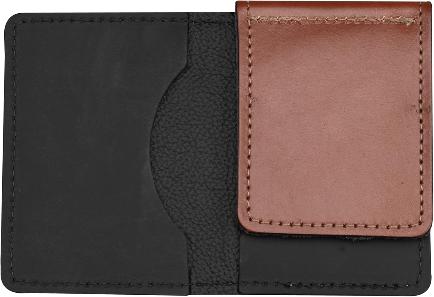 Levy's Leathers Custom Leather Wallet, Personalized Laser Etched Text - A142DX-LE (Walnut) - Image 2