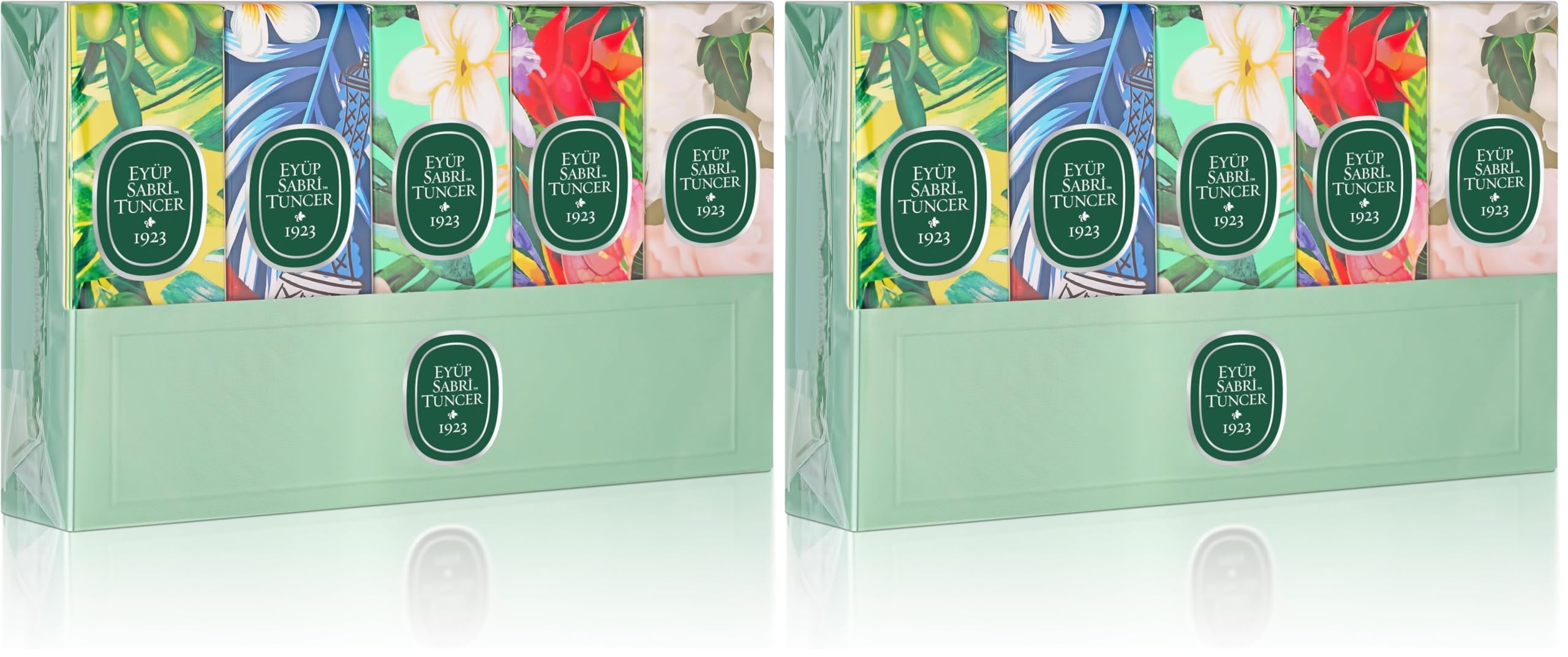 Eyüp Sabri Tuncer Silindir Cam Şişe Kolonya 5 Li Set (5 x 16 ml) (2 paketi)