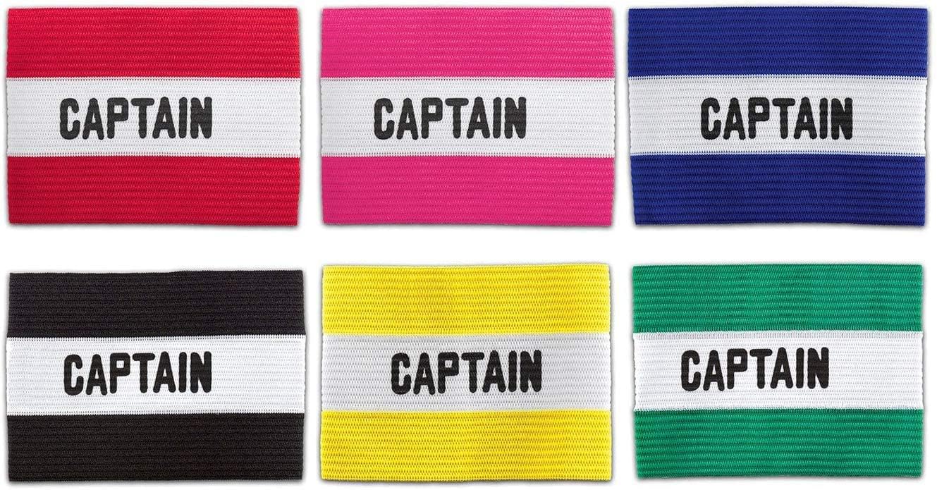 Ranac Arm Band, Elastic Football Soccer Captain Armband Senior, Multi-Color (3)
