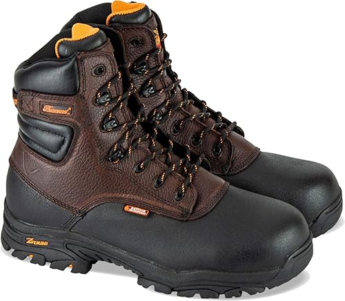Miniatura 10 de Thorogood - Bota de seguridad impermeable con puntera de mocasín, suela MAXWear90, serie 1957, para hombre, 8.0 pulgadas Briar Pitstop,Briar Pitstop