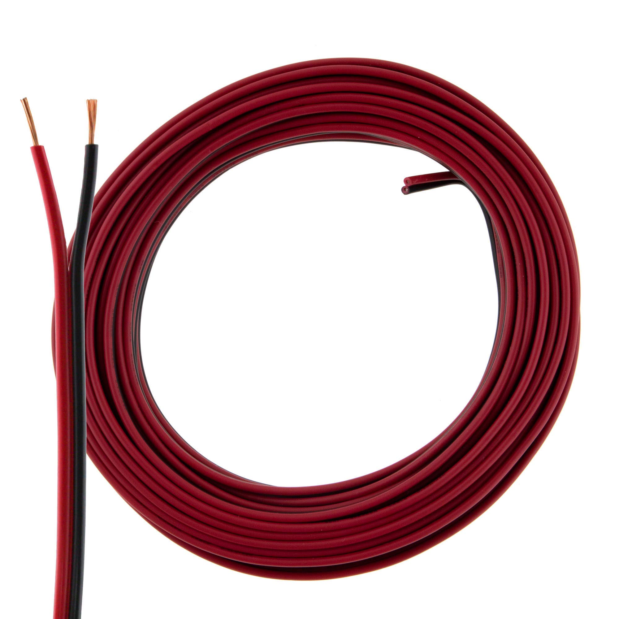 Cable de altavoz 2 x 0,50 mm2 – 25 m – transparente – CCA – Cable de audio – Cable de caja — view 23