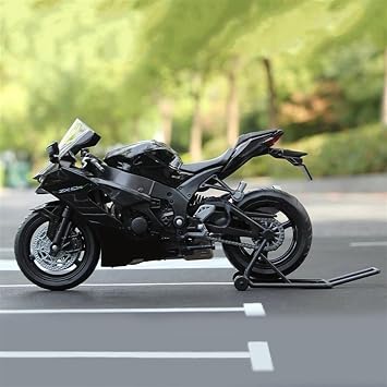 Collection 1/12 for Kawasaki ZX10R for Ninja ZX-10R Motorcycle Metal Model Collection Simulation Diecasts Gifts(Black)
