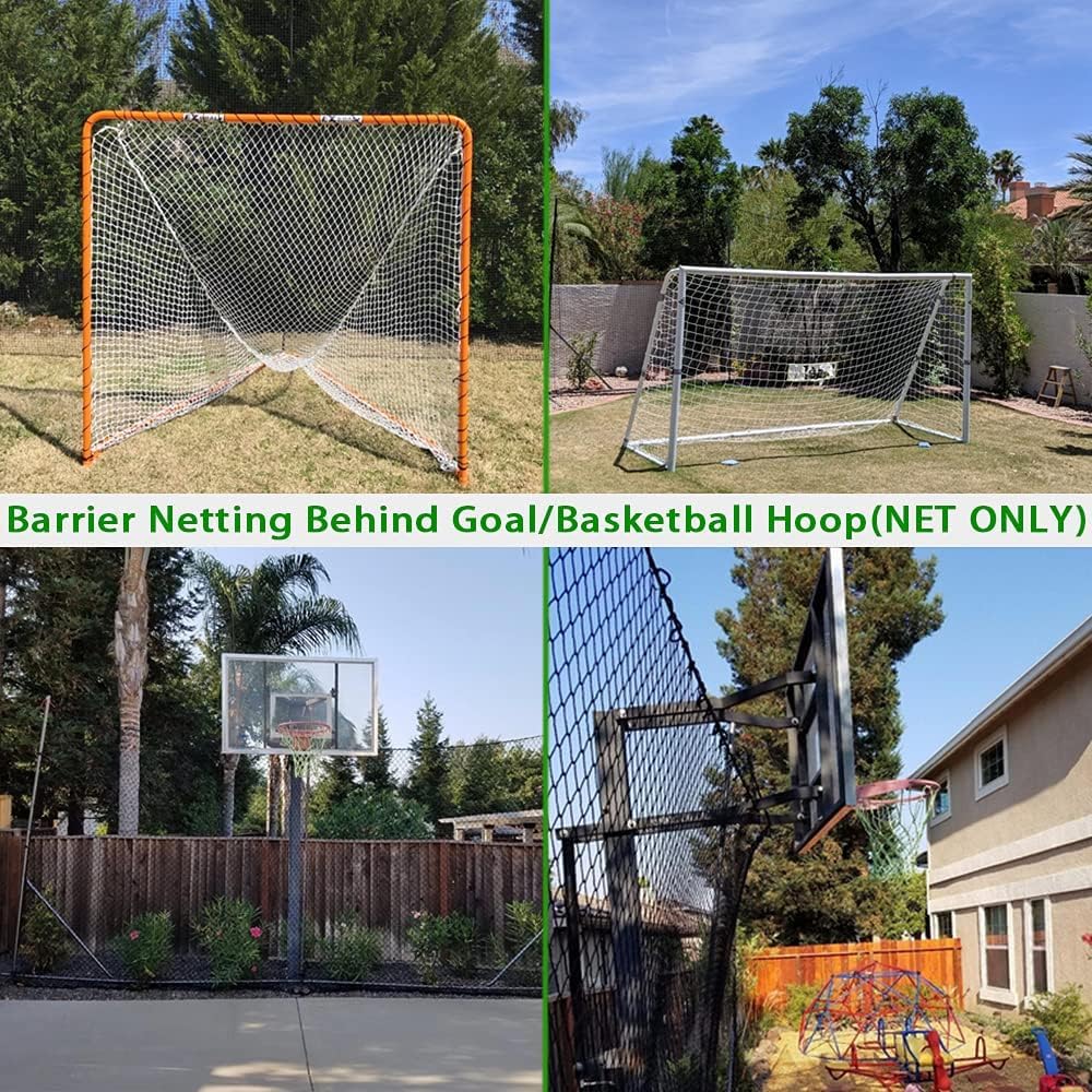 Schwarzes Polyester Golf Übungszaunnetz, Schwerlast Golfball-Absperrnetz, 3x3M,Trainingsnetz für Golf, Baseball, Hockey für Indoor Outdoor Garten