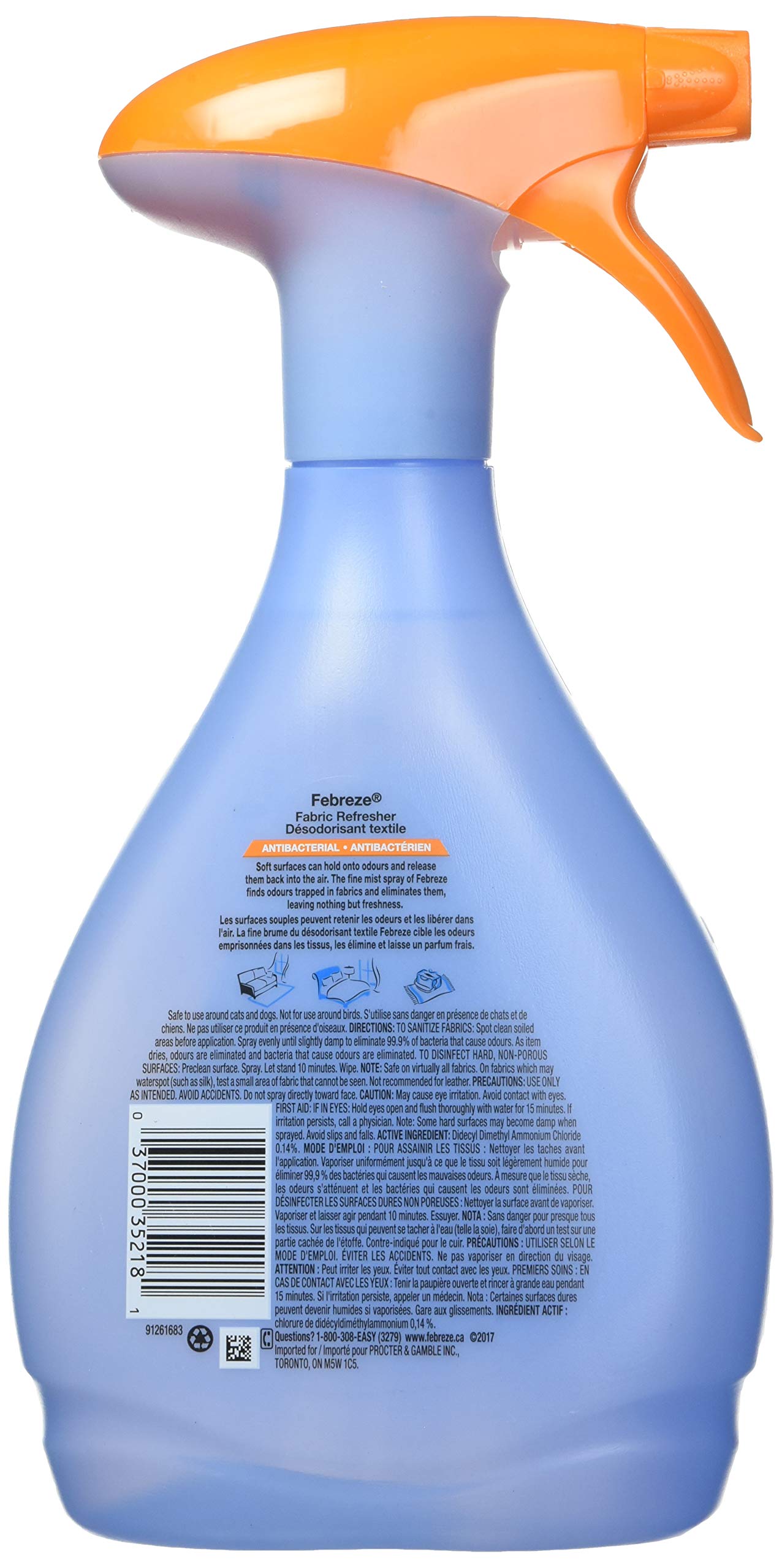 Désodorisant textile antibactérien Febreze Fabric, 700 ml – Giant Tiger