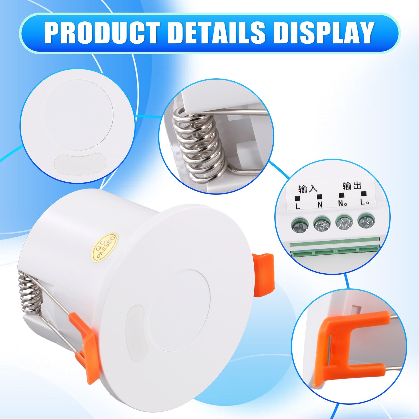 2X Zigbee MmWave Detector de Presencia 220V/110V Radar Sensor de Movimiento 24G Relé Lux Detección de Luz/Distancia Tuya