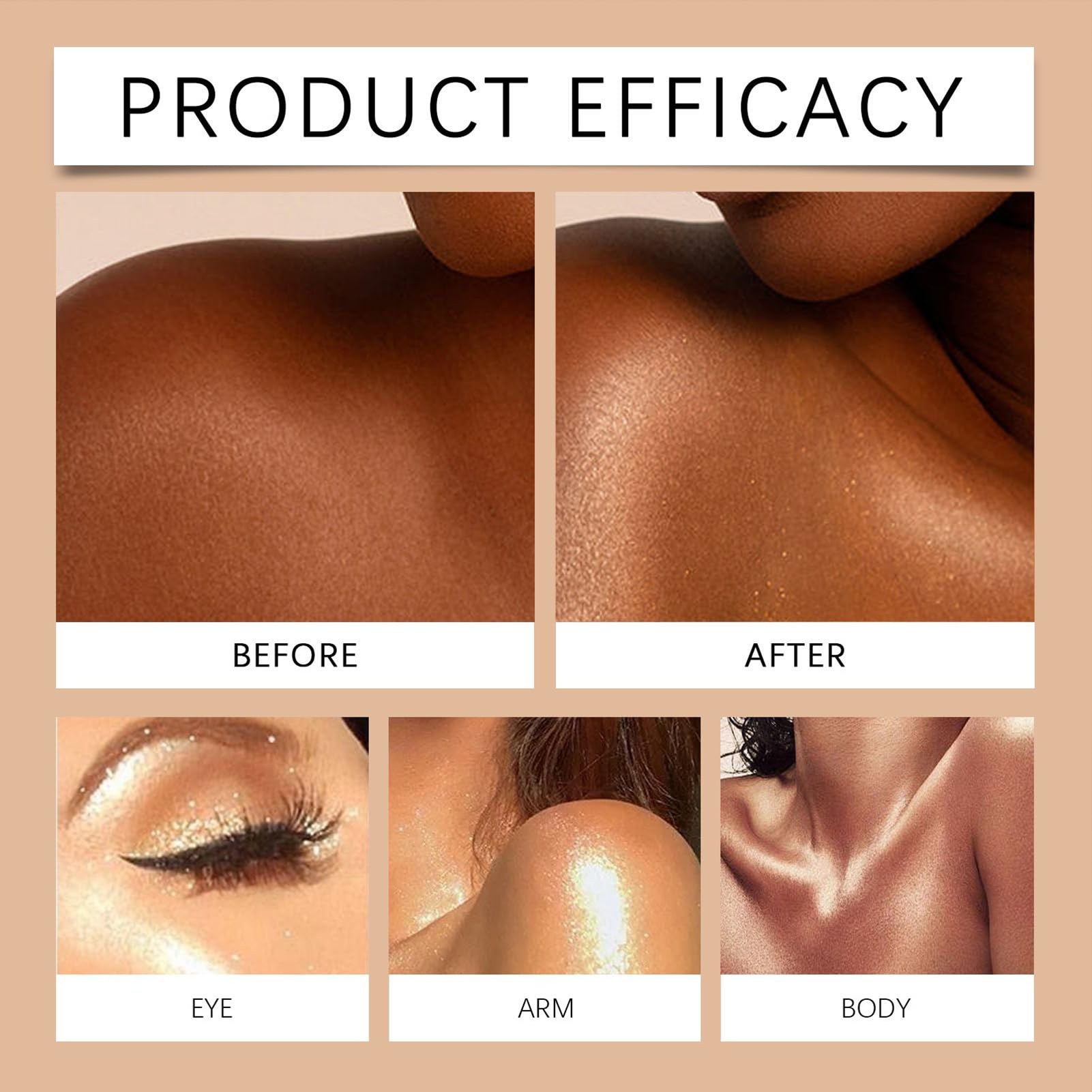Body Glitter Spray, 100 ml Shimmer Mist for Hair & Skin, Moisturizing Glitter Spray, Long Lasting, for Nightclub, Festival, Prom Makeup Wife Women Teens Adult