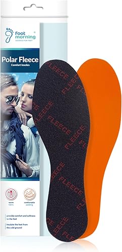 Foot Morning - Plantillas Polar Fleece para Zapatos de Invierno (1 Par), Plantil