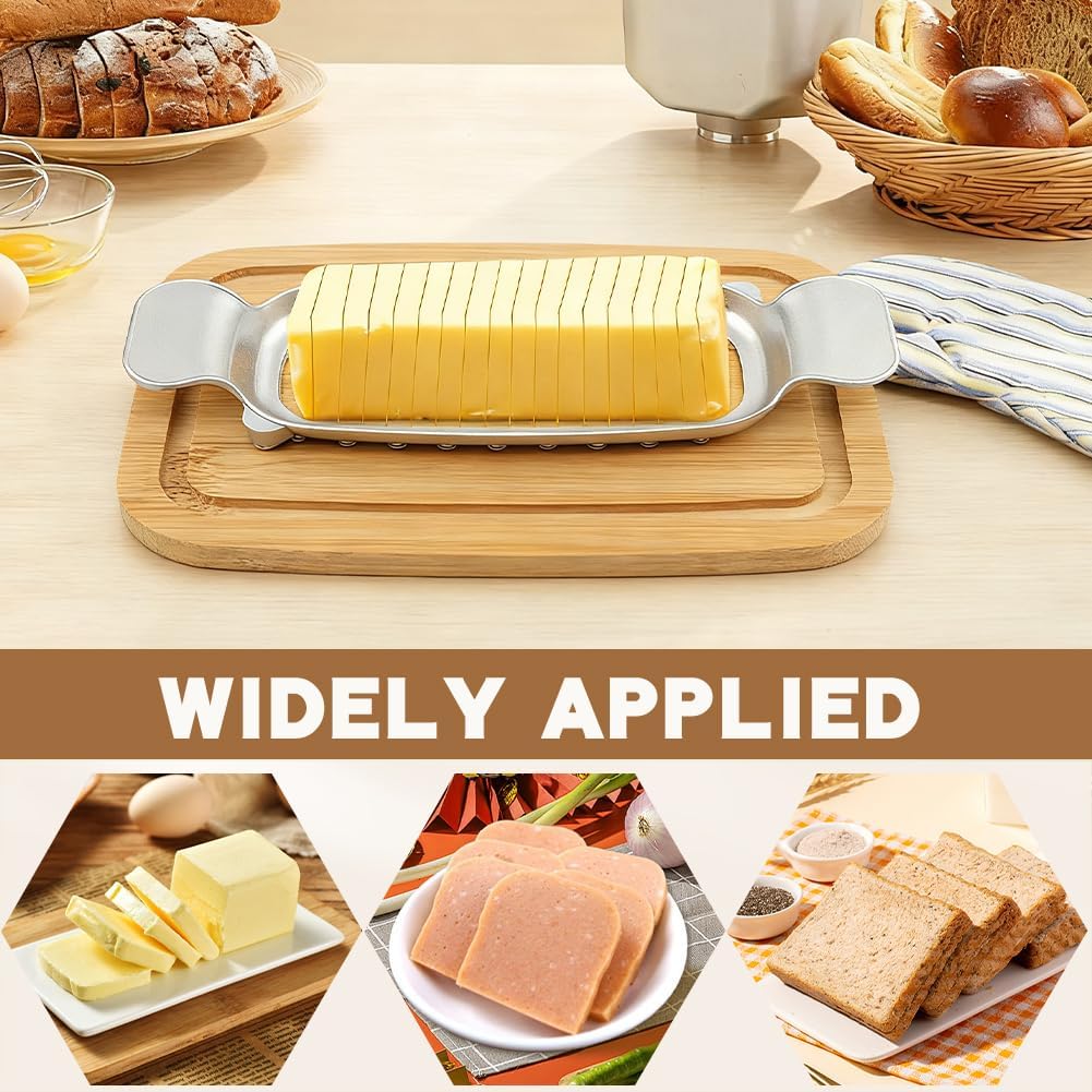 Butter Dish with Lid and Butter Slicer for Standard Sticks image 5