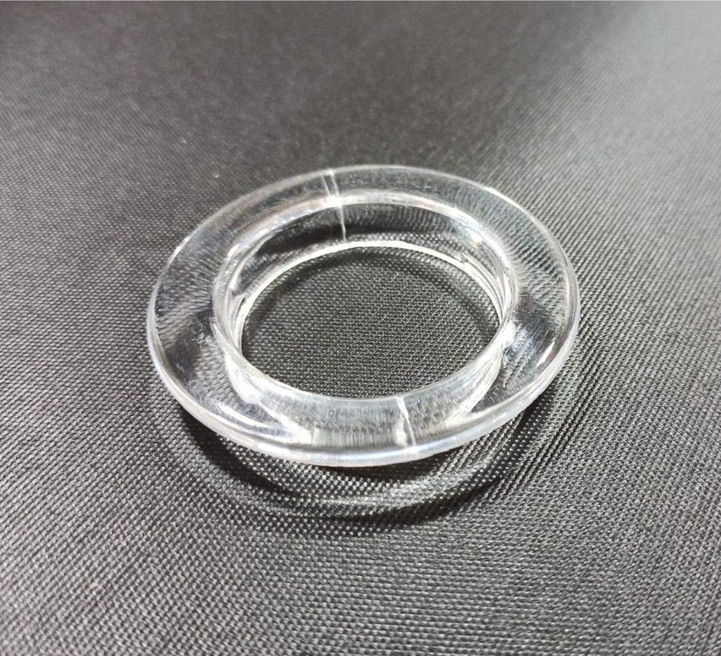 FAPBADRI Curtain Eyelet Rings with Flexi Lock, Suitable for any 1 inch Curtain Rod - Transparent - 20 Pieces-image-20